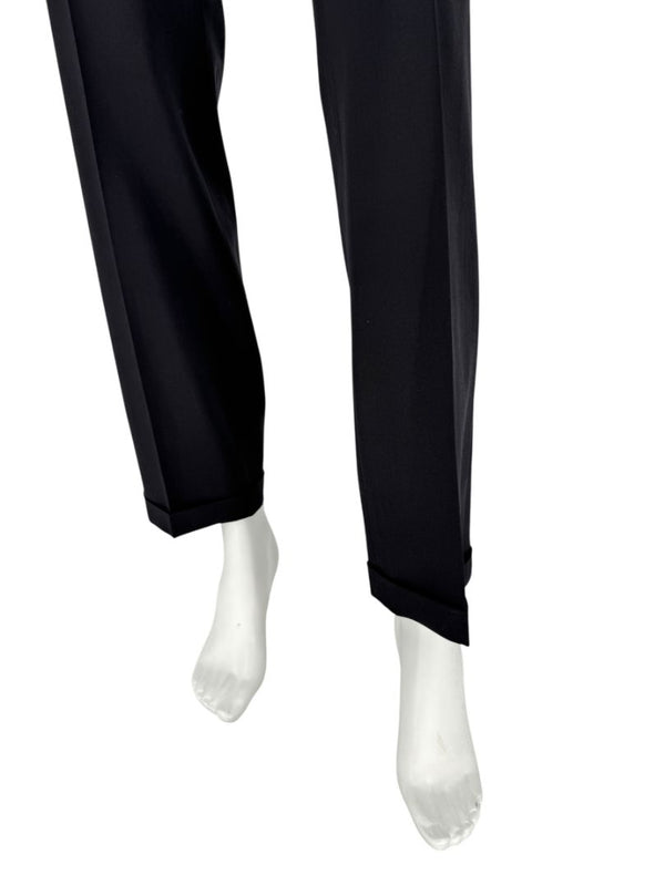 Jil Sander Black Virgin Wool Trousers – Size IT 42
