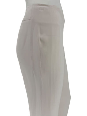 Agnona Ivory Wide-Leg Cropped Trousers – Size IT 46 (US 10)