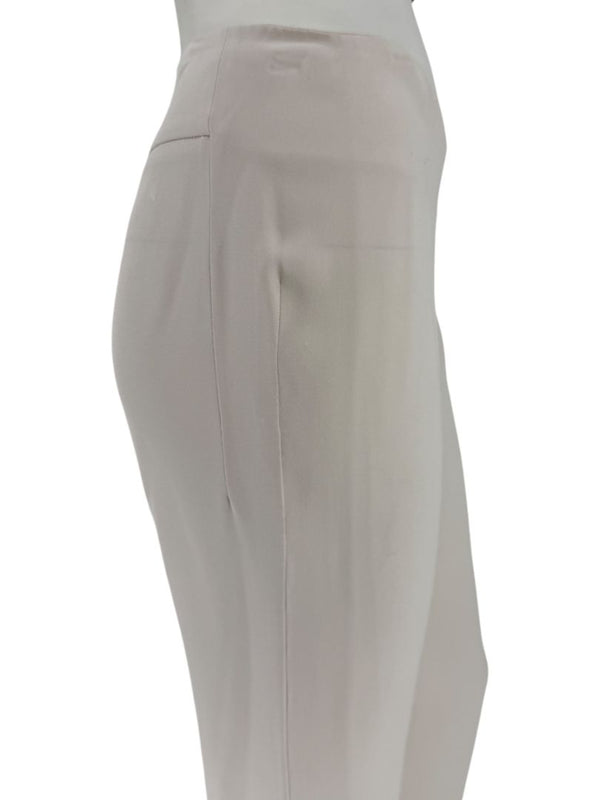 Agnona Ivory Wide-Leg Cropped Trousers – Size IT 46 (US 10)