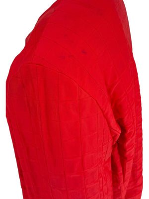 Chanel Red Quilted Identification Jacket – Size 42