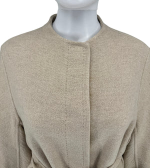 Max Mara Atelier Crewneck Long-Sleeved Coat - Size 2