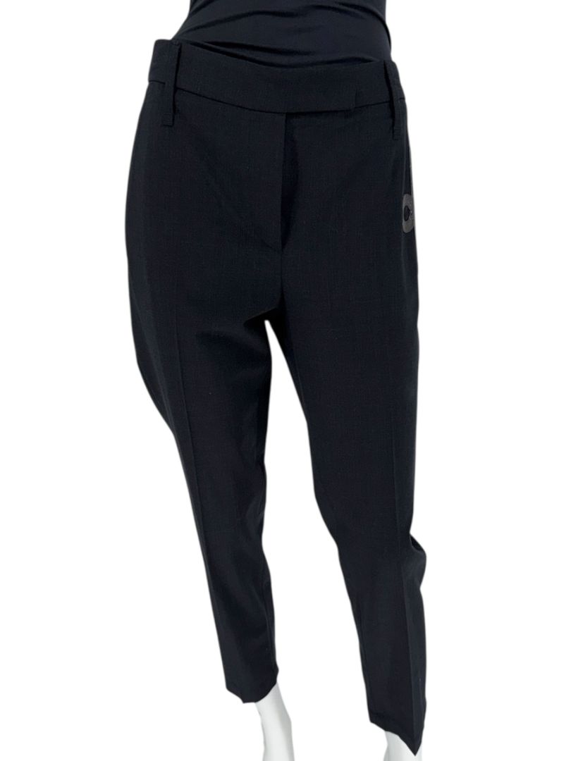 Brunello Cucinelli Embellished Wool Blend Trousers - Size US 10