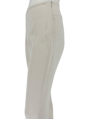 Agnona Ivory Wide-Leg Cropped Trousers – Size IT 46 (US 10)