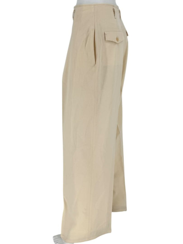 Ron Leal Cream Wool Pantsuit – Size 12