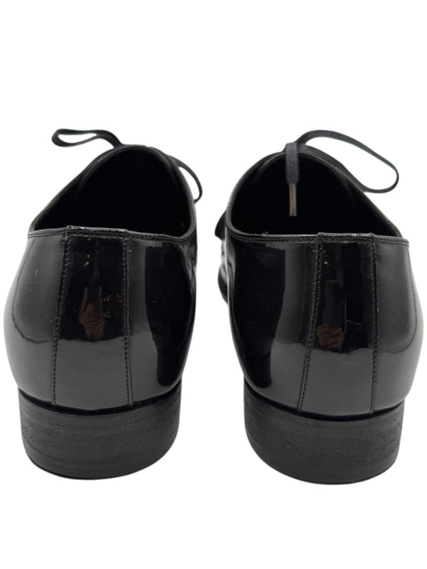 Christian Dior Black Patent Leather Oxford Shoes – Size 8 Men's
