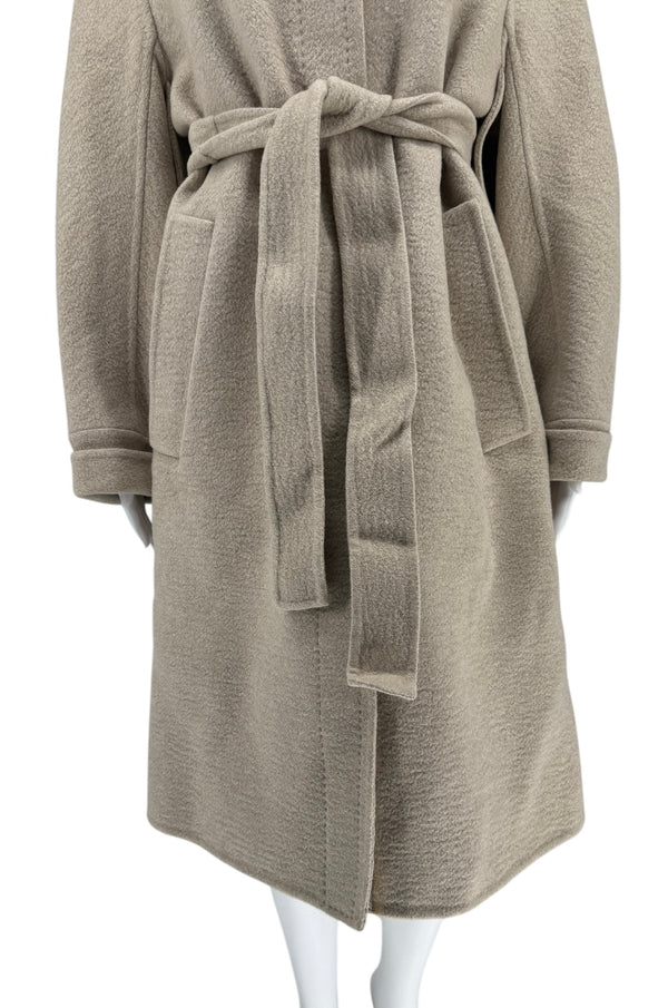 Max Mara Atelier Crewneck Long-Sleeved Coat - Size 2