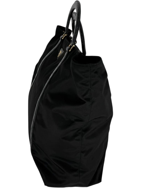 Prada Tessuto Nylon & Leather Trim Tote – Nero
