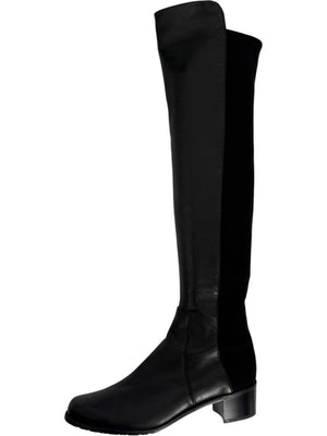 Stuart Weitzman Over-the-Knee 50/50 Leather Riding Boots – Size 8.5 M
