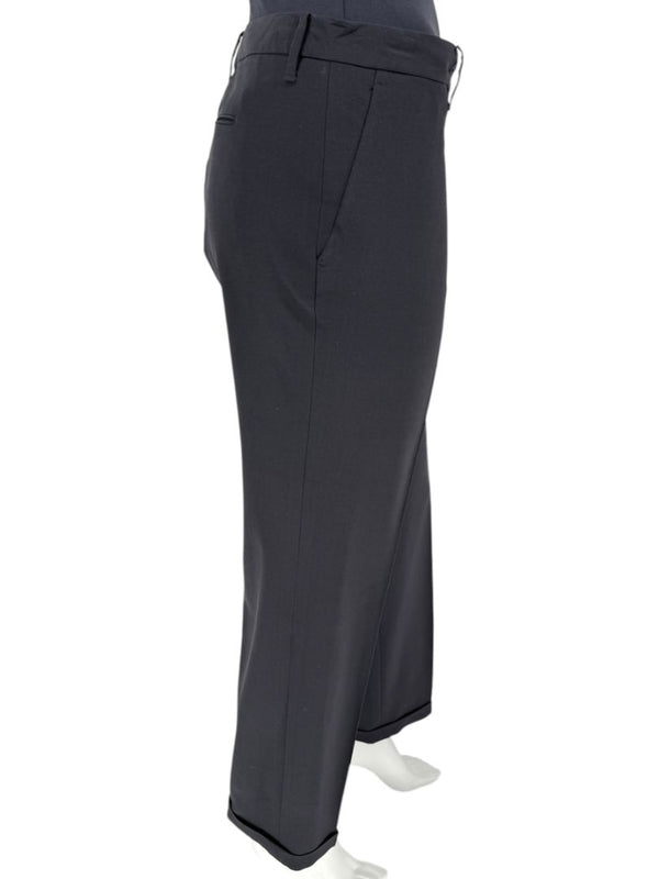 Jil Sander Black Virgin Wool Trousers – Size IT 42
