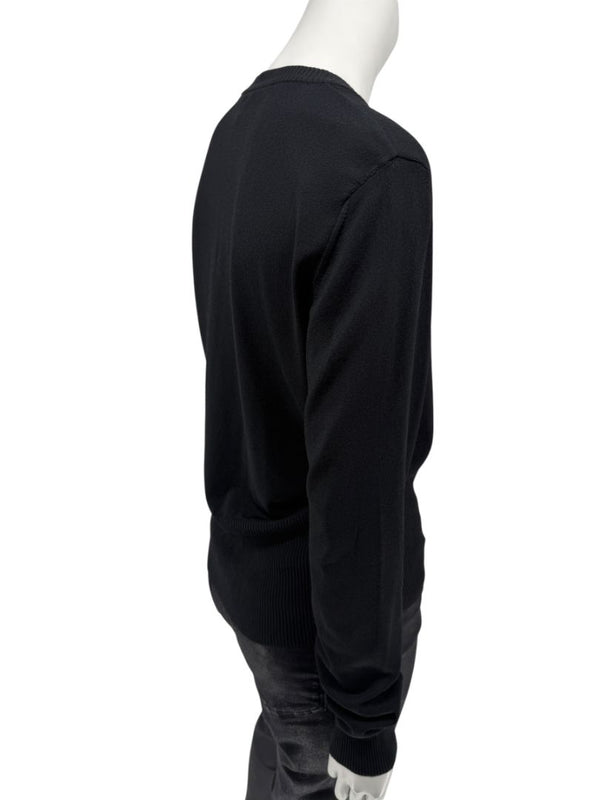 MaxMara Black Deep-V Cardigan – Size XL