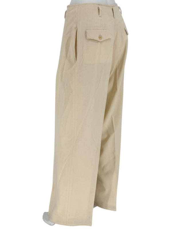 Ron Leal Cream Wool Pantsuit – Size 12