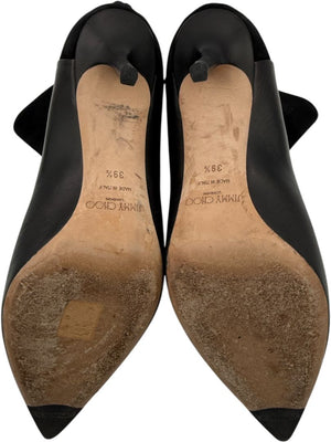 Jimmy Choo Black Suede & Leather Booties – Size 39.5