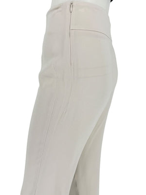 Agnona Ivory Wide-Leg Cropped Trousers – Size IT 46 (US 10)