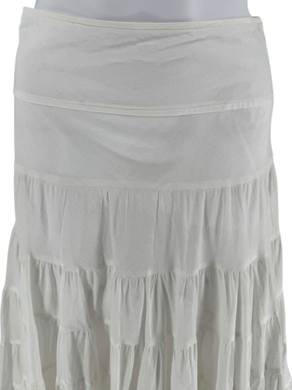 Pauw Amsterdam White Tiered Maxi Skirt – Size 3