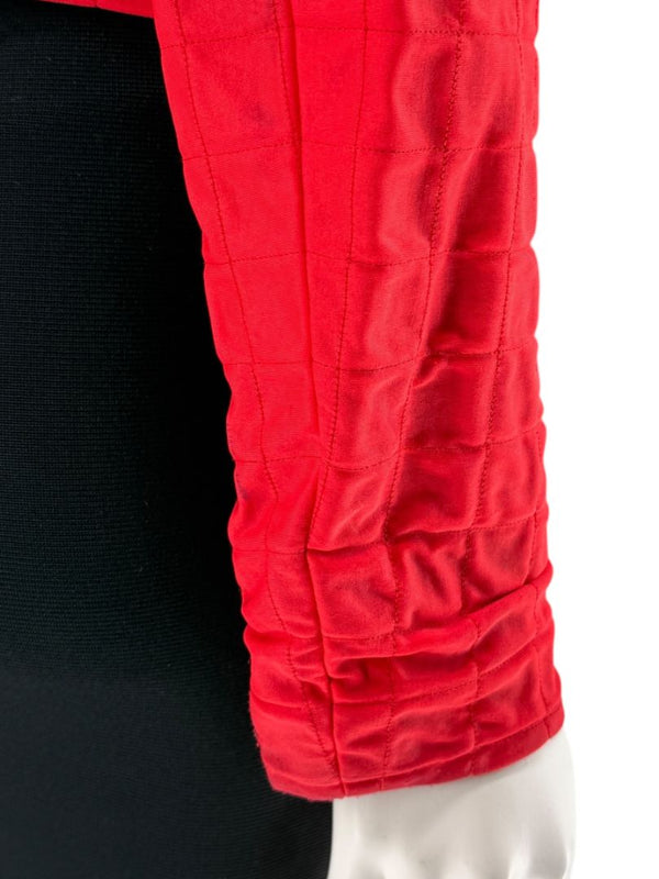 Chanel Red Quilted Identification Jacket – Size 42