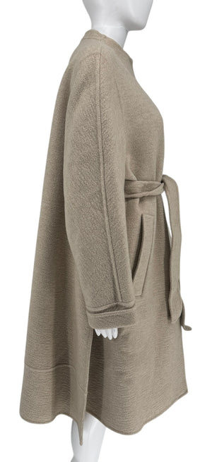 Max Mara Atelier Crewneck Long-Sleeved Coat - Size 2