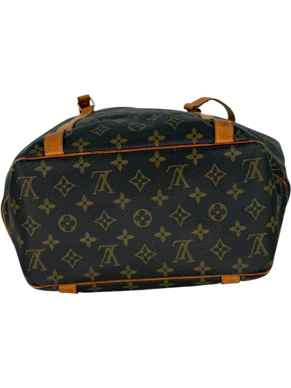 Louis Vuitton Monogram Sac Shopping Tote – Vachetta Trim & Pouch Included