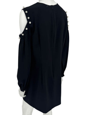 Pamella Roland Embellished Knit Sheath Dress - Large