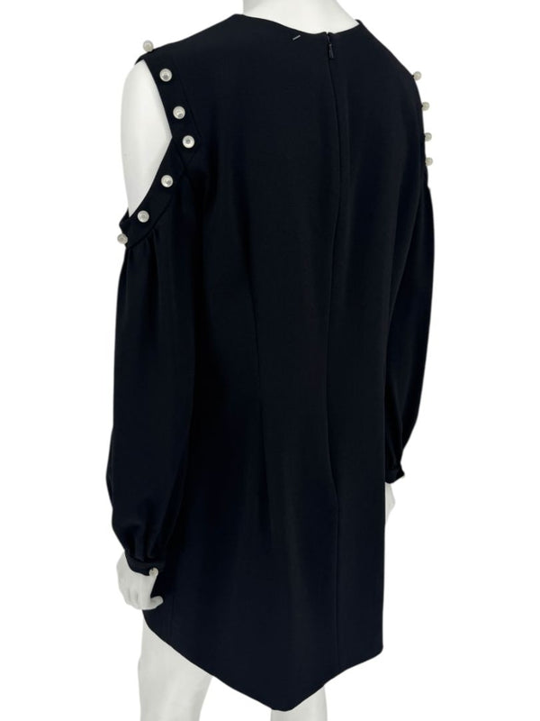 Pamella Roland Embellished Knit Sheath Dress - Large