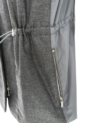 Lafayette 148 New York Charcoal Hooded Vest – Size M