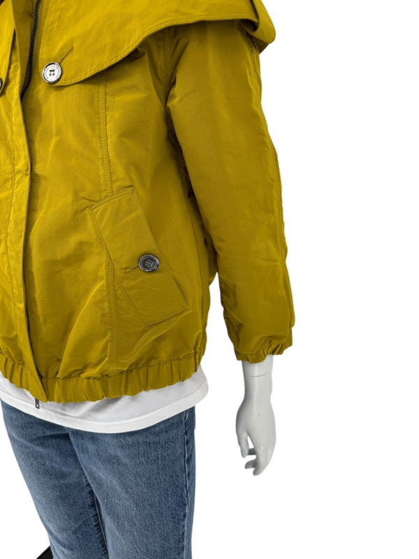 Burberry London Mustard Yellow Hooded Utility Jacket – Size L