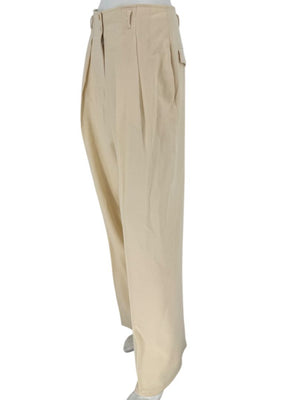Ron Leal Cream Wool Pantsuit – Size 12