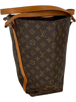Louis Vuitton Monogram Sac Shopping Tote – Vachetta Trim & Pouch Included