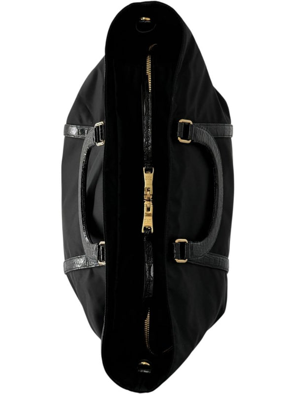 Prada Tessuto Nylon & Leather Trim Tote – Nero