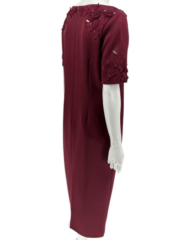 Pamella Roland Burgundy Embellished 2-Piece Set – Large