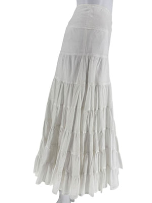 Pauw Amsterdam White Tiered Maxi Skirt – Size 3