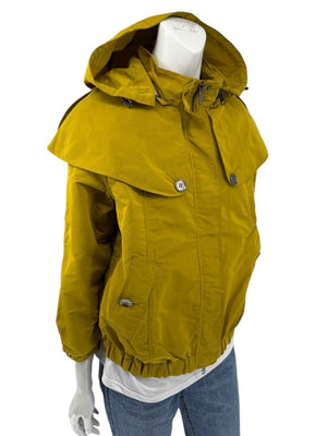 Burberry London Mustard Yellow Hooded Utility Jacket – Size L