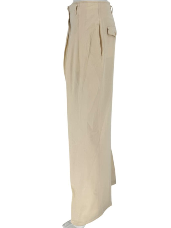 Ron Leal Cream Wool Pantsuit – Size 12