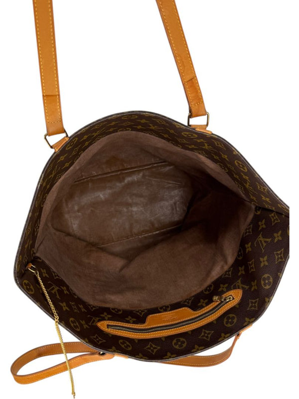 Louis Vuitton Monogram Sac Shopping Tote – Vachetta Trim & Pouch Included