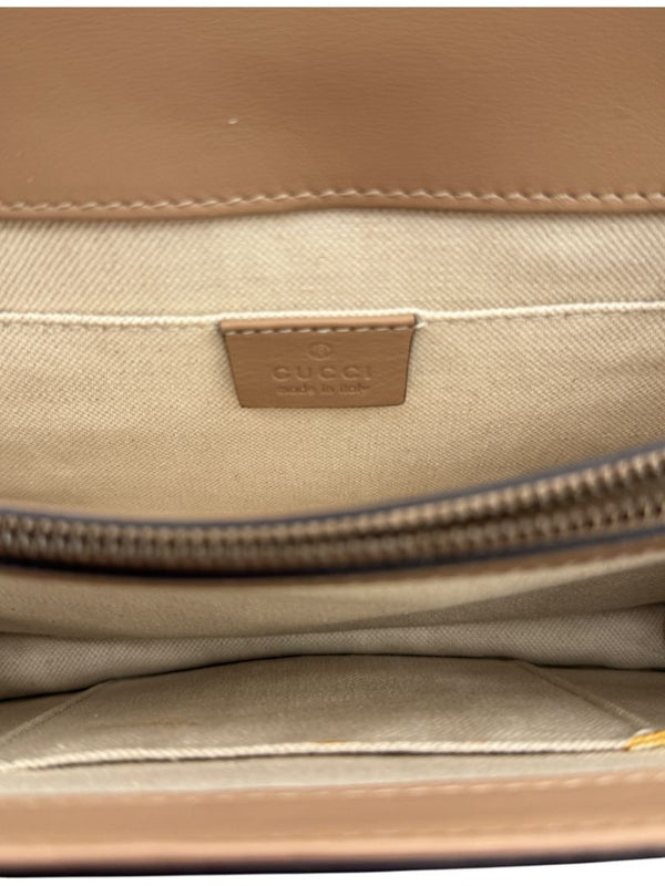 Gucci Beige/Red/Green Leather Dionysus Medium Top Handle