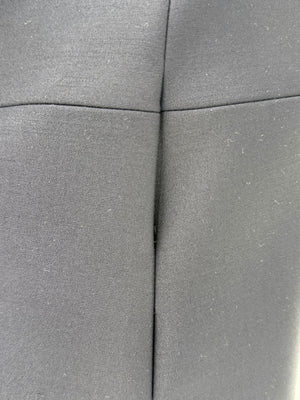 CHRISTIAN DIOR Navy Wool-Silk Dress with Draped Overlay – NWT –  Size 12