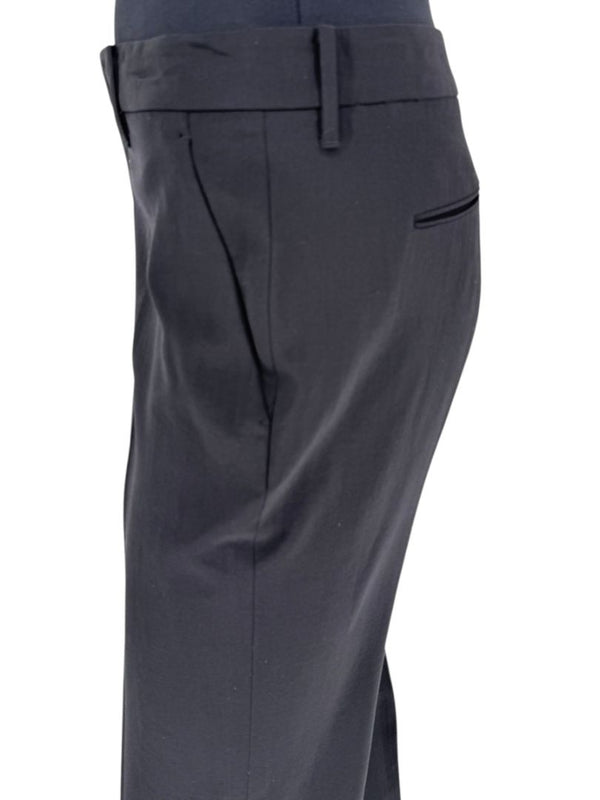 Jil Sander Black Virgin Wool Trousers – Size IT 42