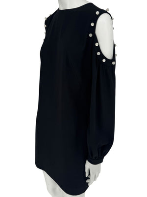 Pamella Roland Embellished Knit Sheath Dress - Large