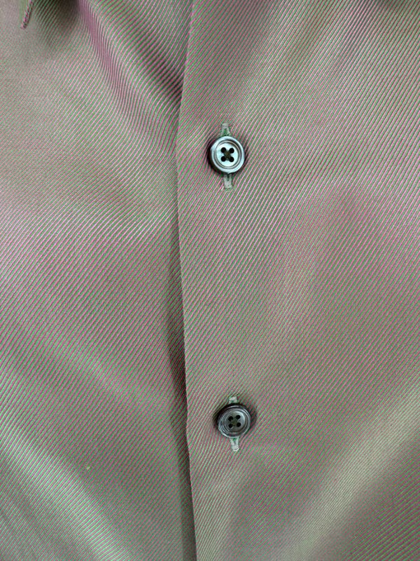 Craig Taylor Copper-Toned Long-Sleeve Button-Down Shirt – Size XL