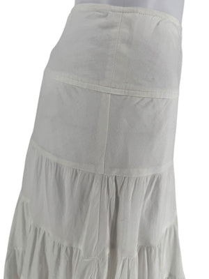 Pauw Amsterdam White Tiered Maxi Skirt – Size 3