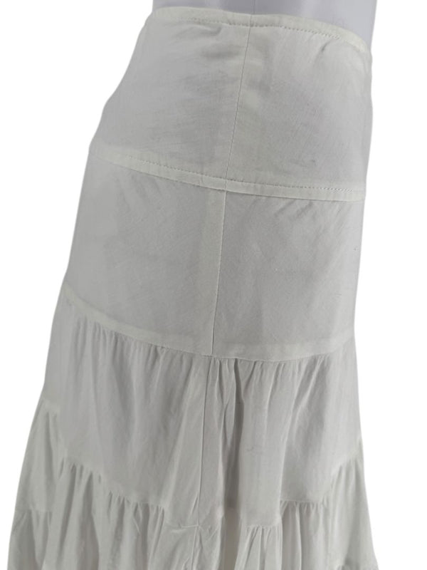 Pauw Amsterdam White Tiered Maxi Skirt – Size 3