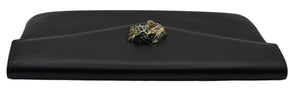 Gucci Rajah Leather Clutch in Black