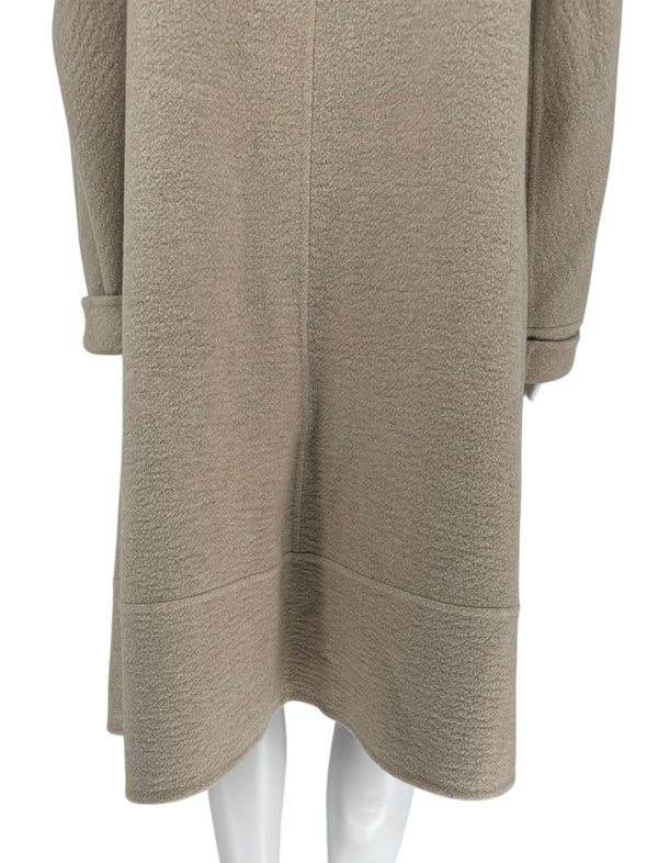 Max Mara Atelier Crewneck Long-Sleeved Coat - Size 2