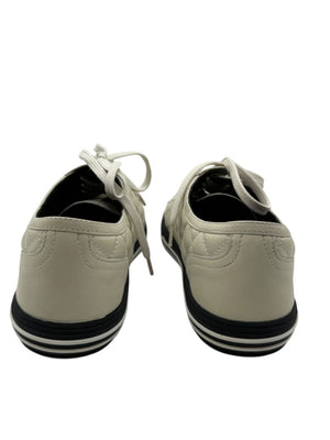 CHANEL Caviar Quilted CC Sneakers in Dark White – Size 40 BNIB