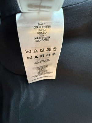 Victoria Victoria Beckham Black Flounce Hem Long Sleeve Dress – Size US 10