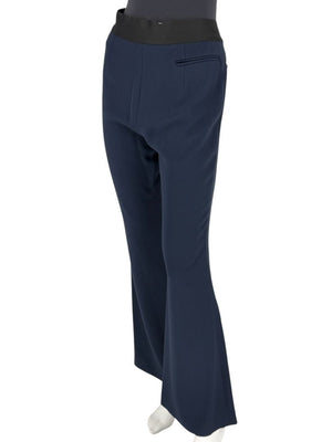Pamella Roland Navy Wide-Leg Pants – Large