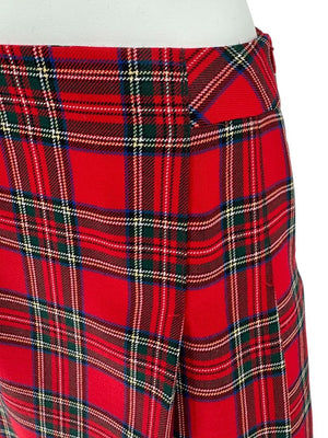 Pendleton Red Tartan Wool Skirt Suit – Size 10