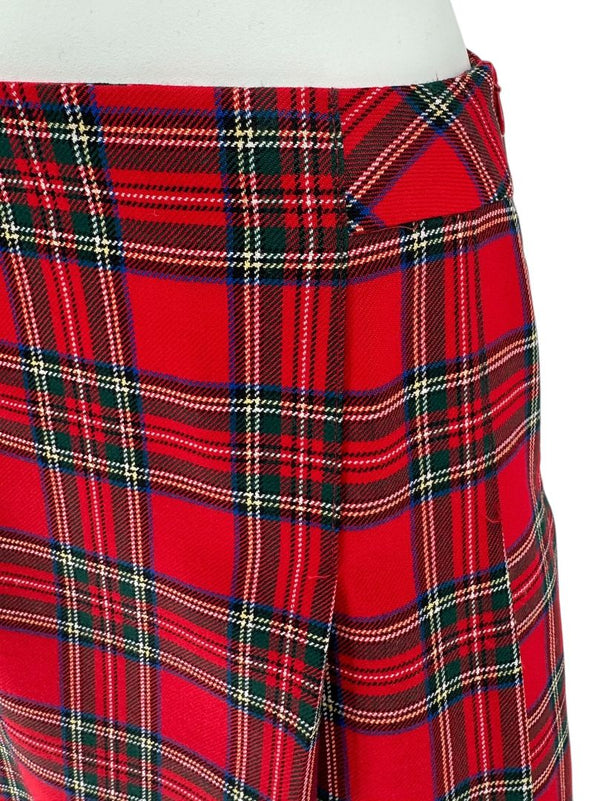 Pendleton Red Tartan Wool Skirt Suit – Size 10