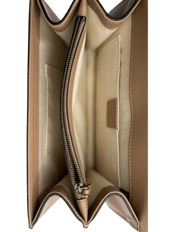 Gucci Beige/Red/Green Leather Dionysus Medium Top Handle