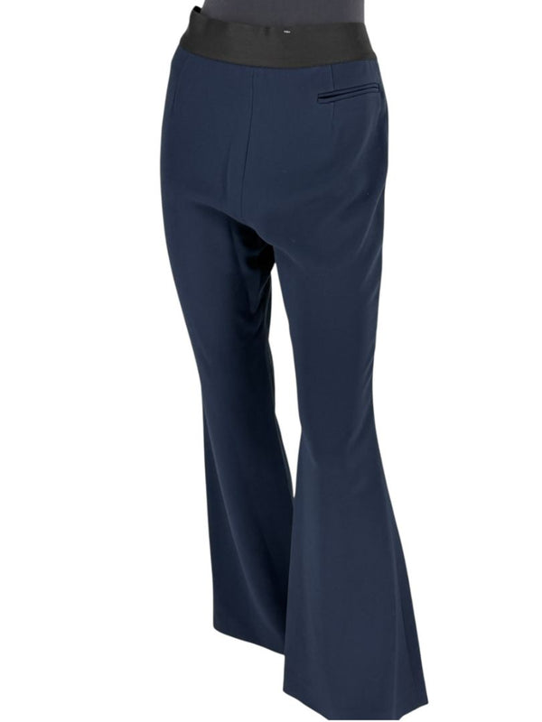 Pamella Roland Navy Wide-Leg Pants – Large
