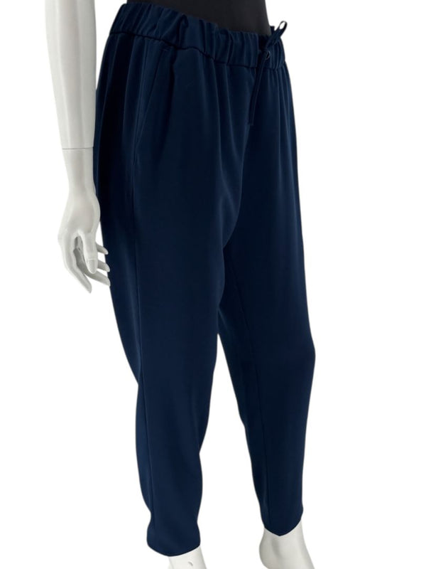 Akris Punto Navy Beaded Blazer & Pants Suit Set – Size US 10